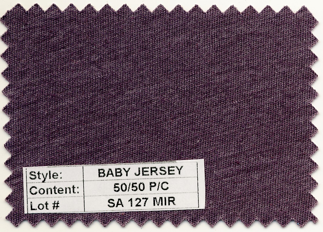 Baby Jersey 50/50 Poly Cotton